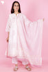 Chanderi Silk Kurta And Pant Set With Block Print